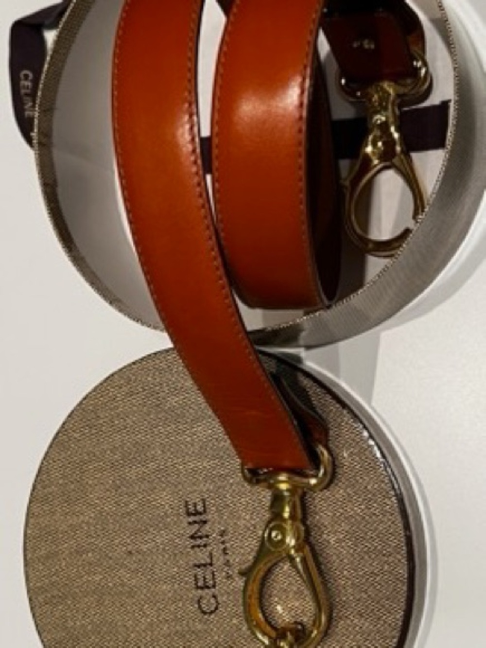 Celine Paris Brown Leather Belt